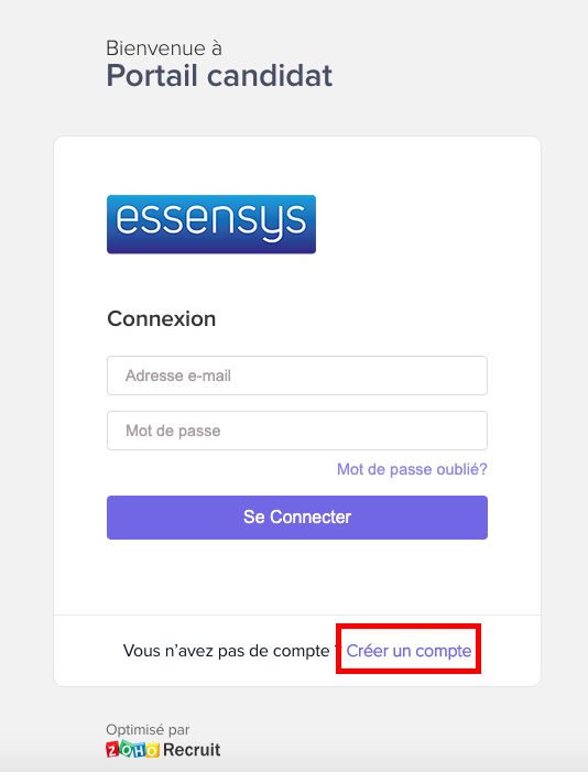 accès portail candidat